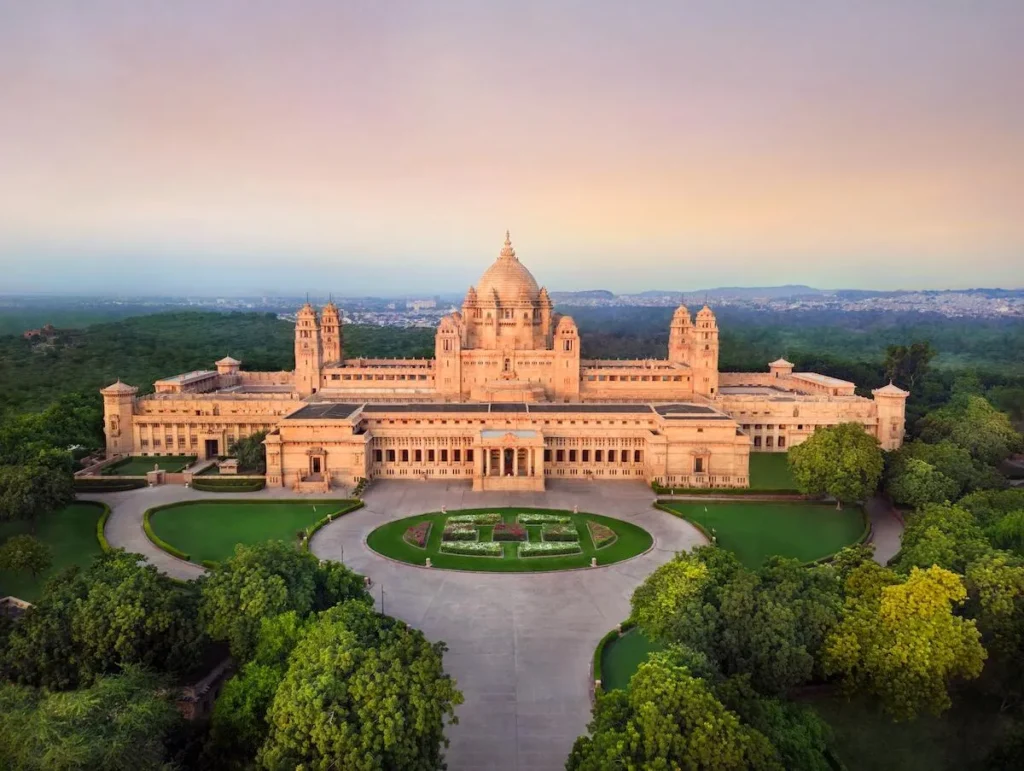Golden sand dunes of the Thar Desert and the royal forts of Rajasthan.